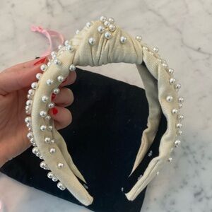 Lele Sadough Pearl Cream Headband